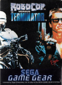 RoboCop Versus The Terminator PAL Sega Game Gear PAL box art